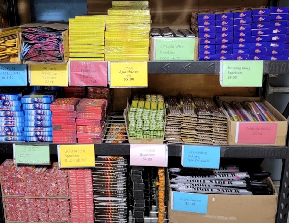 Sparkler display